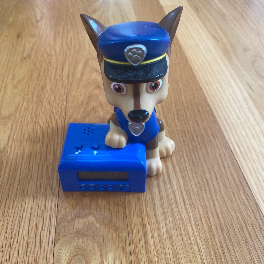 Paw patrol chase alarm clock